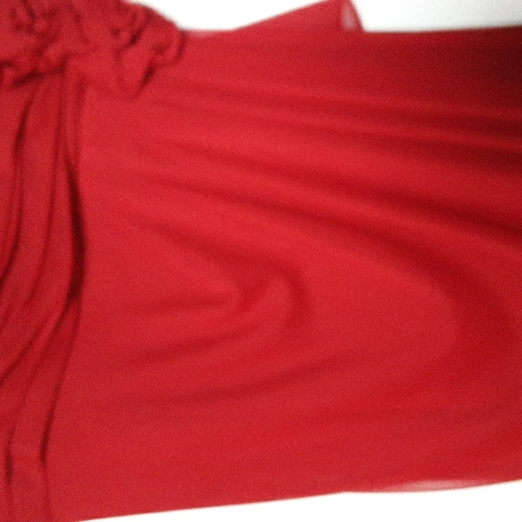 PROM DRESS / PRETTY DARK RED EVENING GOWN SZ 12  Petite NWT - Picture 6 of 14